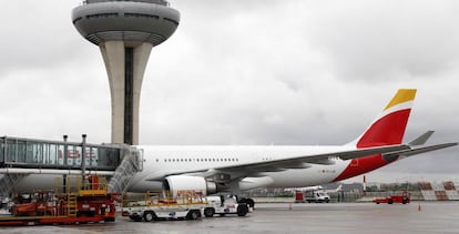 Un avión de Iberia.