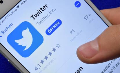 Un pantallazo de Twitter en móvil.