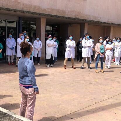 Parón en un centro de salud en repulsa de las presuntas agresiones a dos sanitarios en Ausejo.