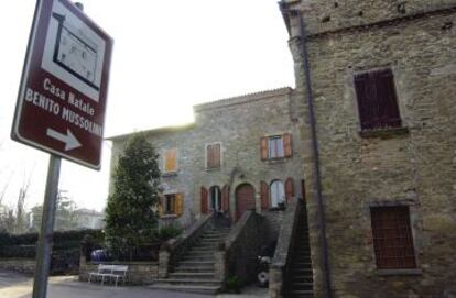 Casa natal de Benito Mussolini, en Predappio (Italia).