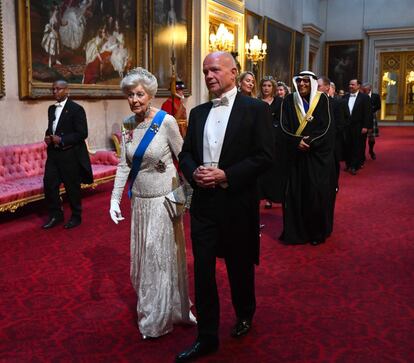 La princesa Alexandra con William Hague.