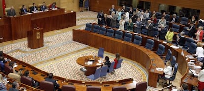 Hemiciclo de la Asamblea de Madrid, en septiembre de 2012.