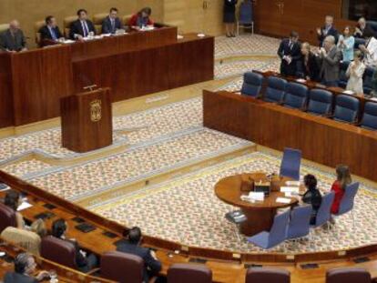 Hemiciclo de la Asamblea de Madrid, en septiembre de 2012.