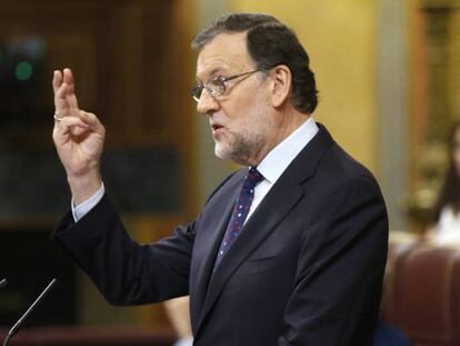 El l&iacute;der del PP, Mariano Rajoy, este viernes.