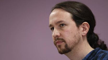 El l&iacute;der de Podemos, Pablo Iglesias.