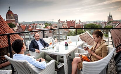 El reconstruido casco histórico de Gdansk evoca la arquitectura flamenca de la época del florecimiento comercial de las ciudades bálticas.