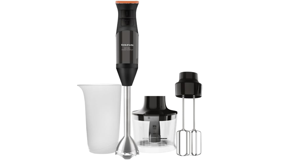 Batidora de mano Taurus con 20 velocidades incluidas.