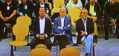 Álvaro Pérez, Pablo Crespo y Francisco Correa, en el banquillo de Gurtel