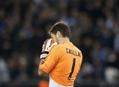 Casillas, en el partido contra el Zúrich.