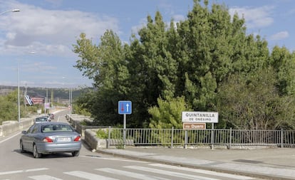 Imagen del puente renacentista de Quintanilla de Onésimo (Valladolid).