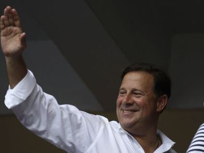 O presidente eleito do Panam&aacute; Juan Carlos Varela.