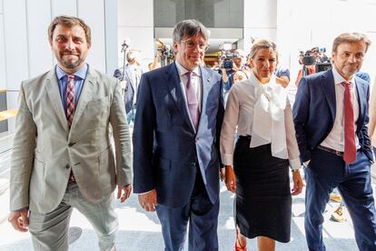Carles Puigdemont y Yolanda Díaz