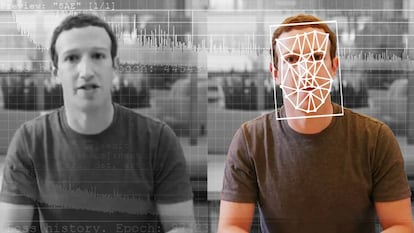 Comparación entre un vídeo real y uno falso de Mark Zuckerberg