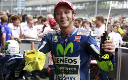 Valentino Rossi, tras el Gran Premio de Indianápolis