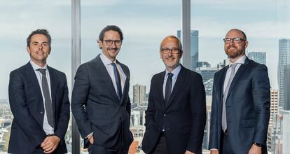 De izquierda a derecha, Laurent Deleu, José Luis Manzanares, Rosalío Alonso y Jason Afford.