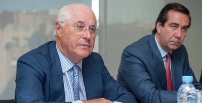 Rafael Miranda, presidente de Acerinox, y Bernardo Velázquez, consejero delegado.