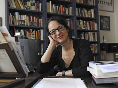 La escritora española Marta Sanz en la quinta edición del festival literario "Centro América Cuenta" en Managua.