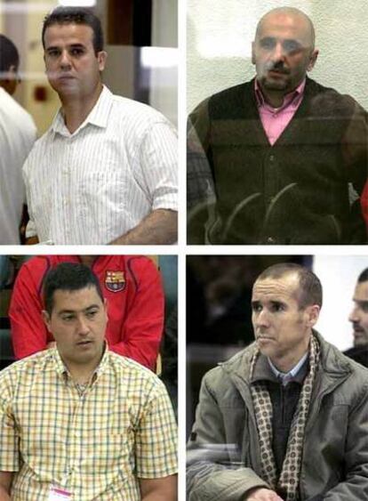 Los cuatro absueltos por el Supremo, Basel Ghalyoun, Mouhannad Almallah, Raúl González y El Fadual El Akil