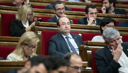 Miquel Iceta, primer secretari del PSC, al Parlament.