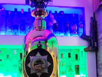 La botella de vodka valorada en 1,1 millones de euros que ha sido hallada en Copenhague.