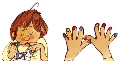 Ilustraciones de '¡Vivan las uñas de colores!'.