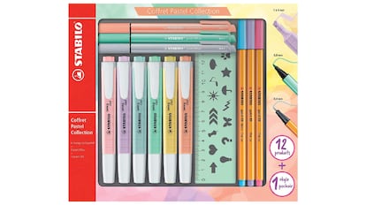 Kit de papelería para hacer libretas Bullet Journal con subrayadores. bolígrafos y reglas con plantillas de BIC