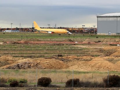 The land owned by Airbus in Getafe where Civil War shells were found.