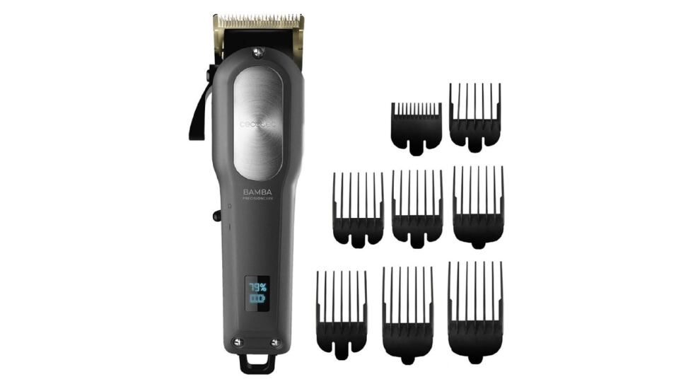 Máquina para cortar el pelo de hombre Bamba PrecisionCare Pro Clipper Titanium Go, de Cecotec.