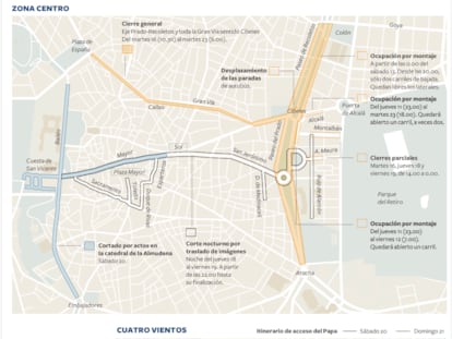 Durante una semana, dos de las principales arterias de la capital permanecerán completamente cerradas al tráfico.