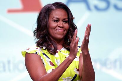 Michelle Obama en una charla en Nueva Orleans el pasado mes de junio.