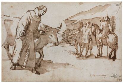 A drawing by Bartolom&eacute; Murillo (1617-1682) included in the Bot&iacute;n Foundation&#039;s inventory.