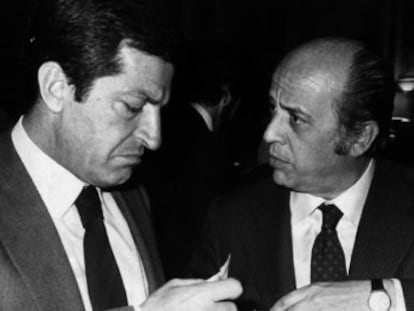 Fern&aacute;ndez Ord&oacute;&ntilde;ez, ministro de Hacienda con Adolfo Su&aacute;rez.