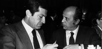 Fern&aacute;ndez Ord&oacute;&ntilde;ez, ministro de Hacienda con Adolfo Su&aacute;rez.