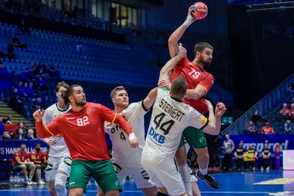 Martim Costa, en una acción de los cuartos de final del Mundial contra Alemania.