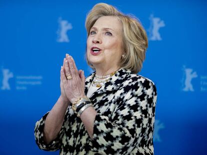 Hillary Clinton nesta terça-feira no Festival de Berlim.