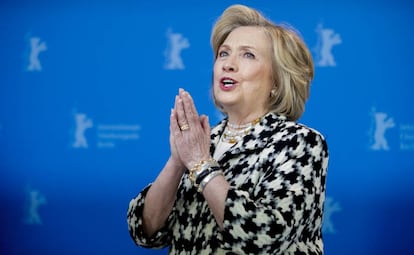 Hillary Clinton nesta terça-feira no Festival de Berlim.