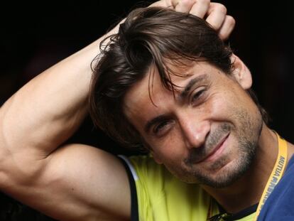 David Ferrer, durante la entrevista.