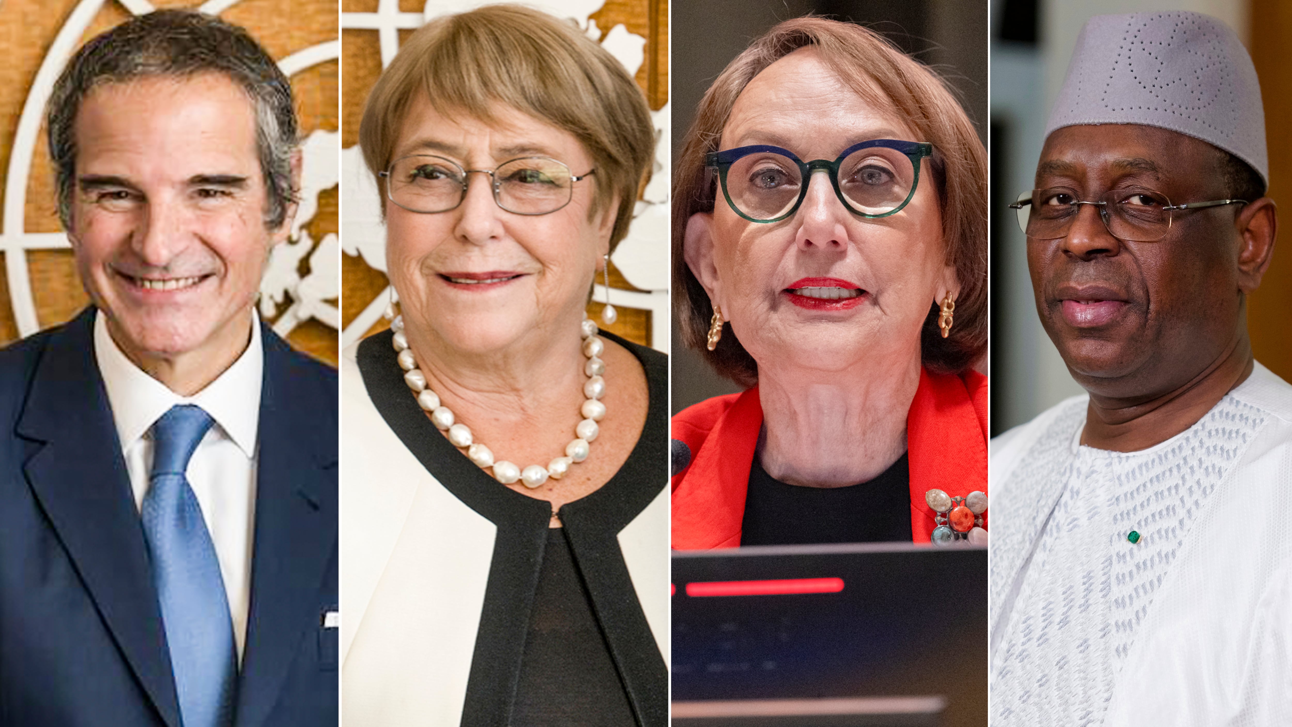 Quiénes son los candidatos que compiten contra Michelle Bachelet por la secretaría general de la ONU