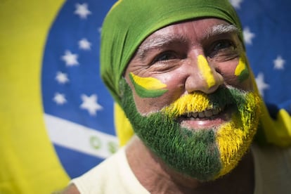 Manifestante no Rio.