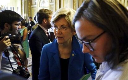 La senadora demócrata Warren lidera la oposición al tratado.