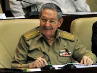El presidente de Cuba, Ra&uacute;l Castro, asiste hoy,al  pleno ordinario del a&ntilde;o de la Asamblea Nacional del Poder Popular (Parlamento unicameral), en el Palacio de Convenciones de La Habana.