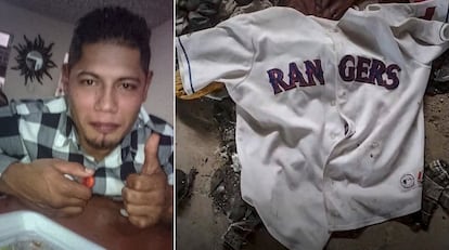 Carlos Jonathan Alejandro Zúñiga y una playera identificada por sus familiares.