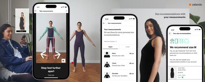 Herramienta de Zalando que permite obtener las medidas de un comprador haciéndose dos fotos con su dispositivo móvil.