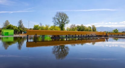 En la ecofactoría Bio Sur de Granada, el agua regenerada se utiliza para mantener el caudal mínimo ecológico del Río Genil.