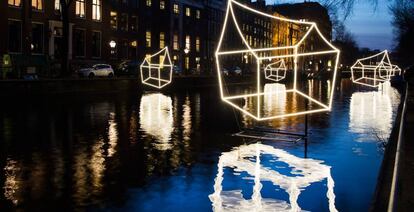 Una de las instalaciones del pasado Festival de las Luces de Ámsterdam.