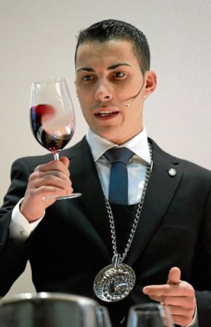 Guillermo Cruz, durante una cata.