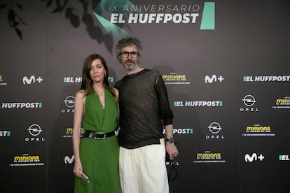 La actriz Micaela Breque y el pianista James Rodhes, matrimonio, en el aniversario de 'El HuffPost'.