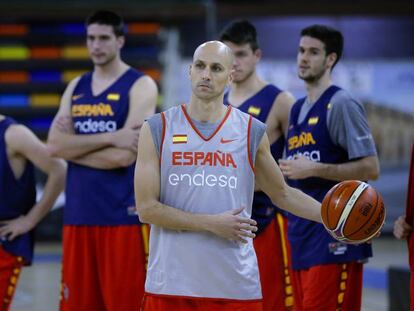 Albert Oliver, con la selecci&oacute;n espa&ntilde;ola