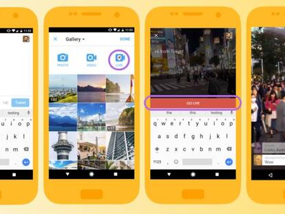 Twitter integra la retransmisión de vídeo en directo en su aplicación