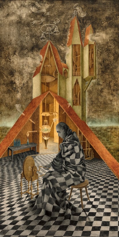 'Ciencia inútil, o el alquimista', de Remedios Varo, 1955.